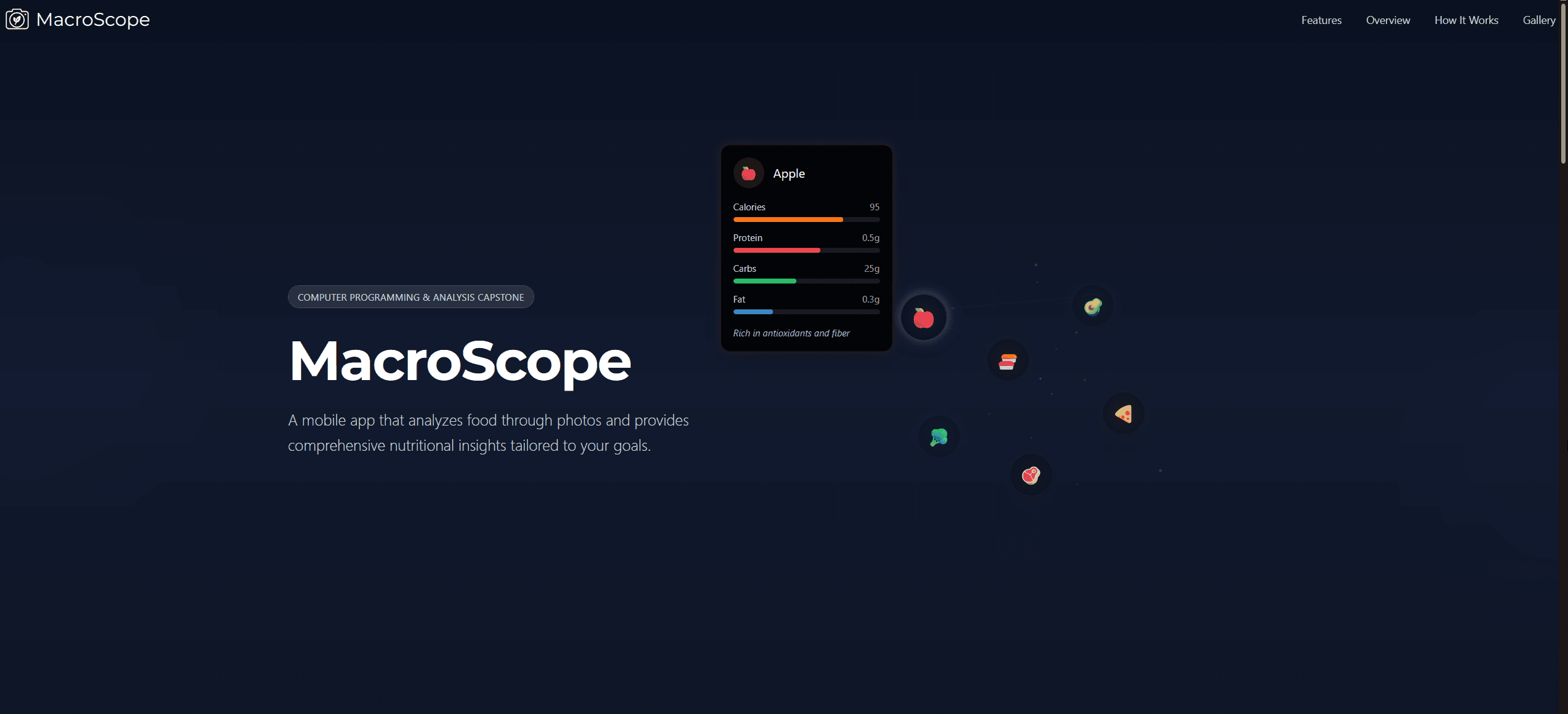 Landing page for MacroScope